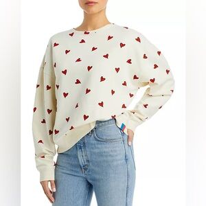 Anthropologie KULE The Oversized Heart Sweatshirt